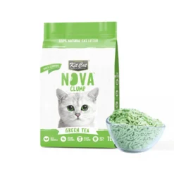 Kit Cat Nova Pack Ahorro Control Olores 12 - (6 Green Tea - 6 Charcoal) 7 L Arena Vegetal para gatos