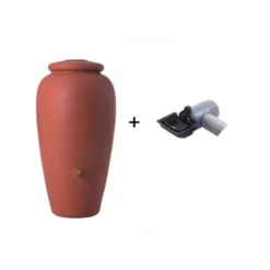 Kit pluvial depósito ànfora terracotta y filtro bajante rectangular Graf