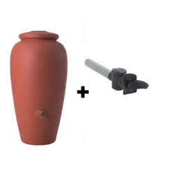 Kit pluvial depósito ànfora terracotta y filtro bajante redondo Graf