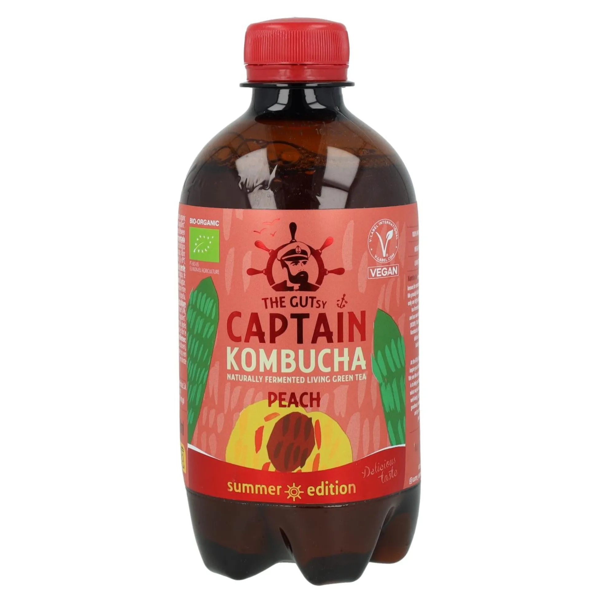 Kombucha Melocotón BIO Captain Kombucha 400ml