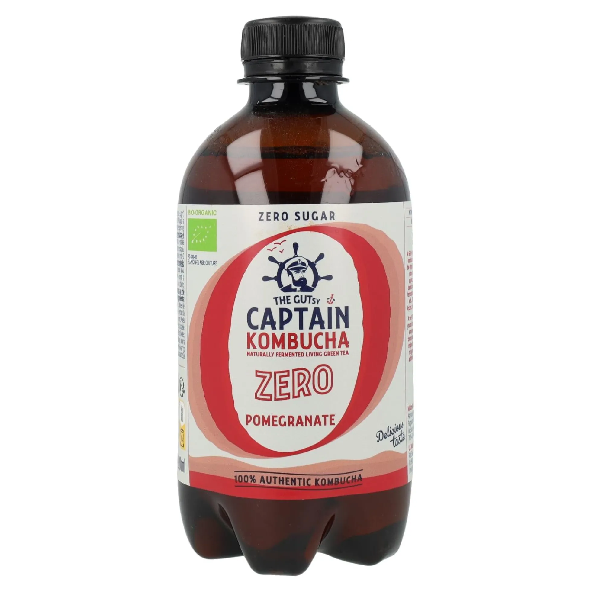 Kombucha Zero Pomegranate BIO Captain Kombucha 400 ml