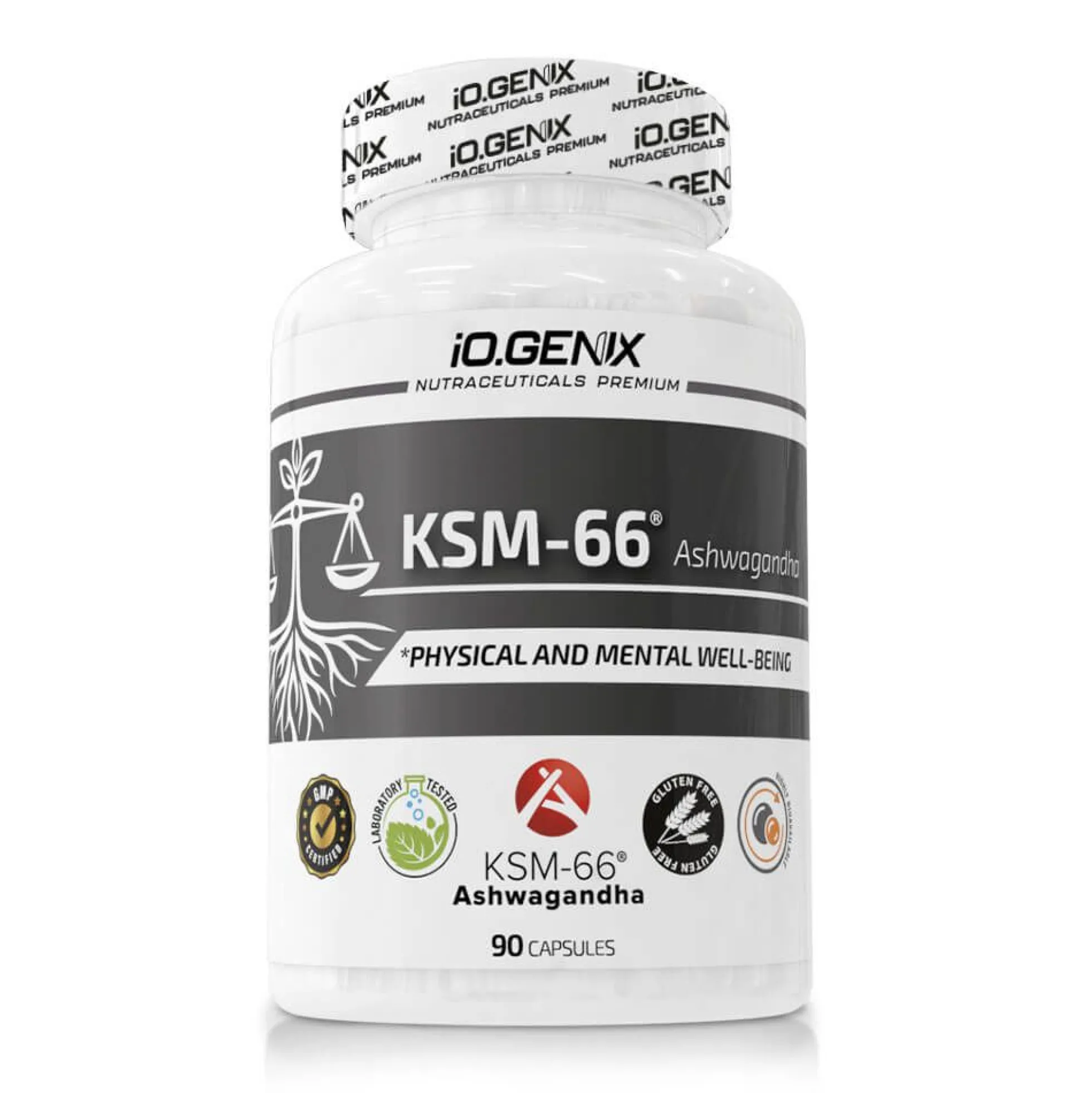 Ksm-66® Ashwagandha - 90 Cápsulas - Ashwagandha - Io.genix