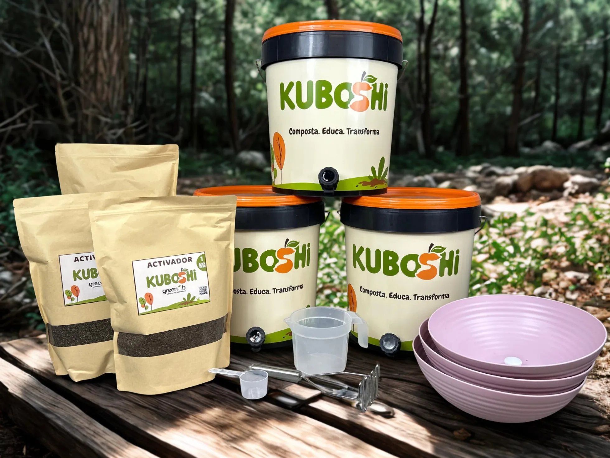 Kuboshi Plus: Pack De Compostaje Bokashi