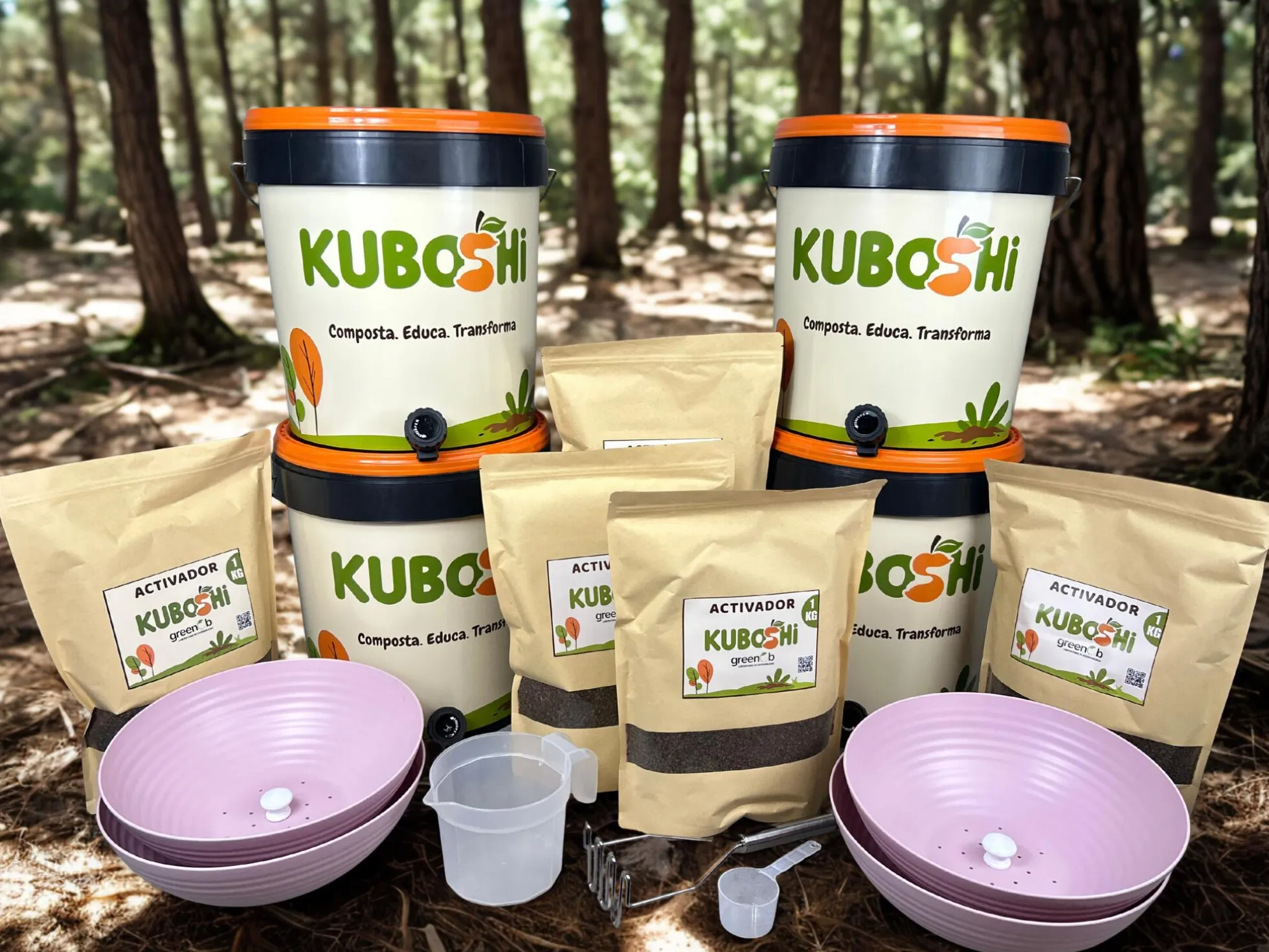 Kuboshi Pro: Pack De Compostaje Bokashi