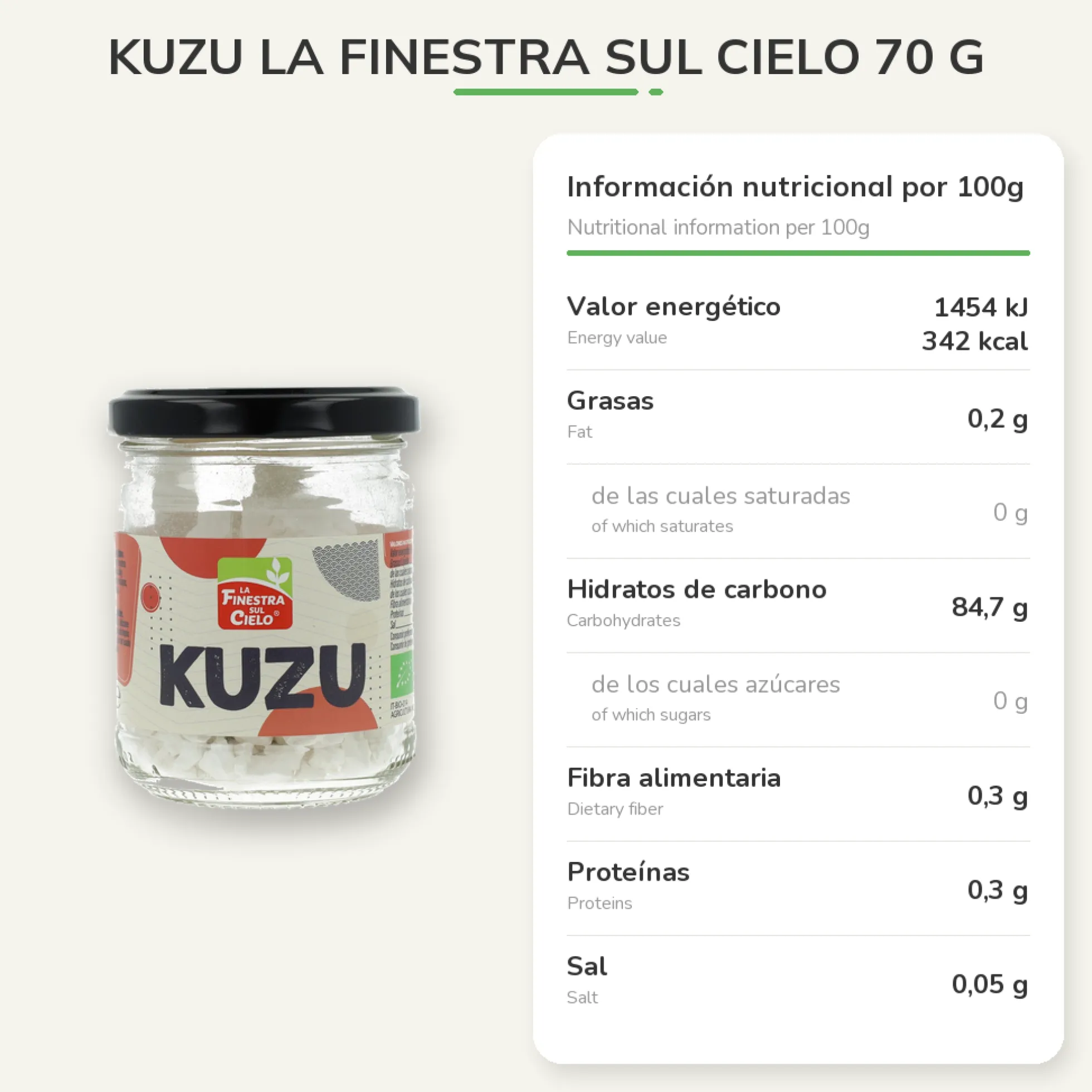 KuzuLa Finestra Sul Cielo 70 g
