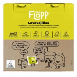 Lavavajillas en gel Eco FLOPP110 cápsulas