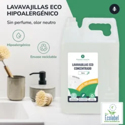 Lavavajillas Manual Hipoalergénico Sin perfume Eco Planeta Huerto 5l