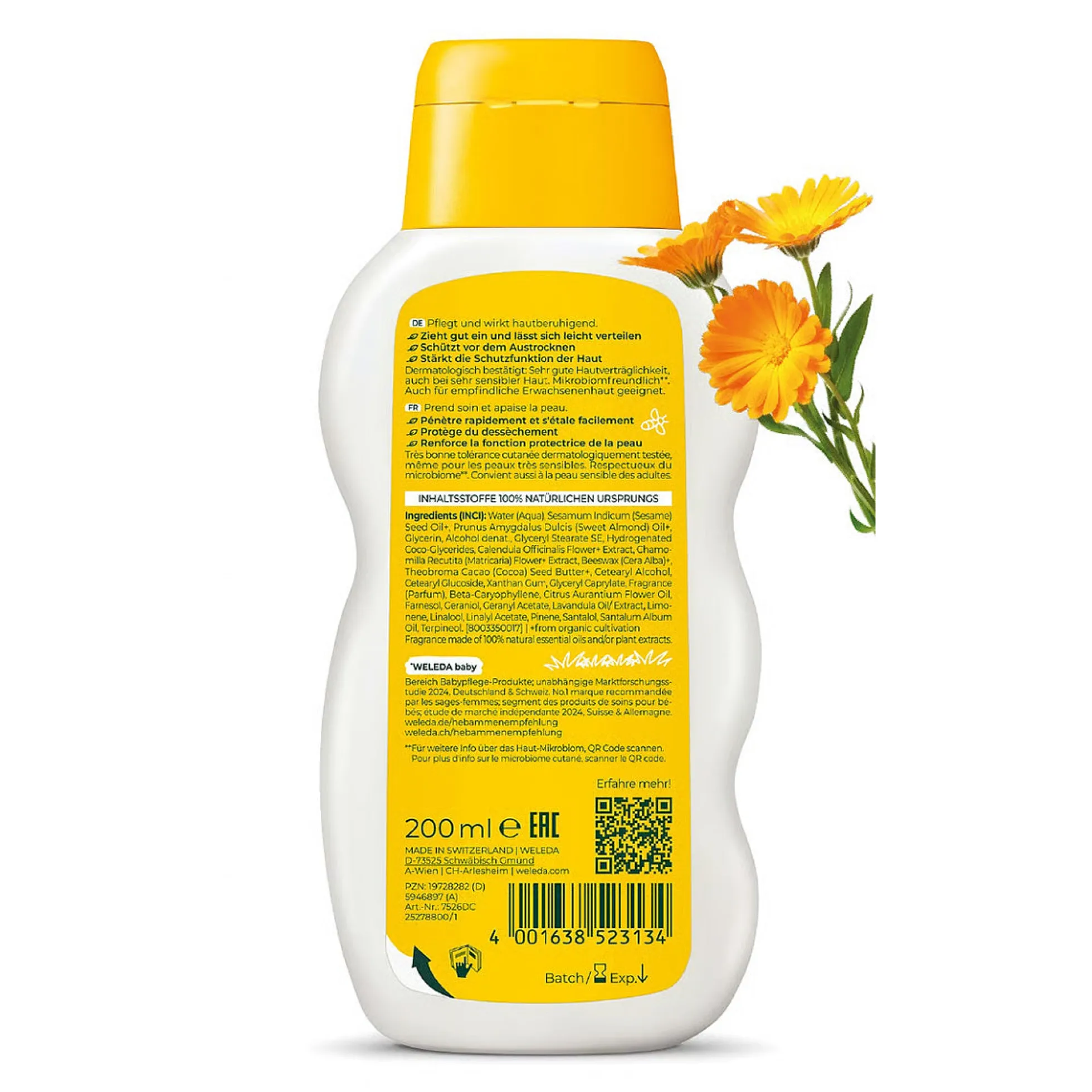 Leche Corporal de Caléndula Weleda, 200ml