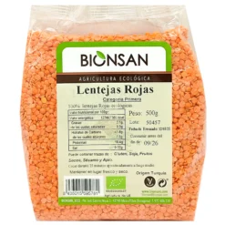 Lentejas Rojas Eco 500gr