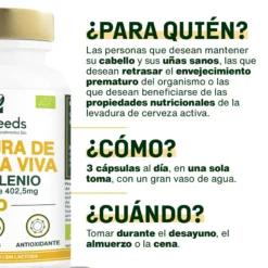 Levadura De Cerveza Viva Bio, Con Selenio | 90 Cápsulas