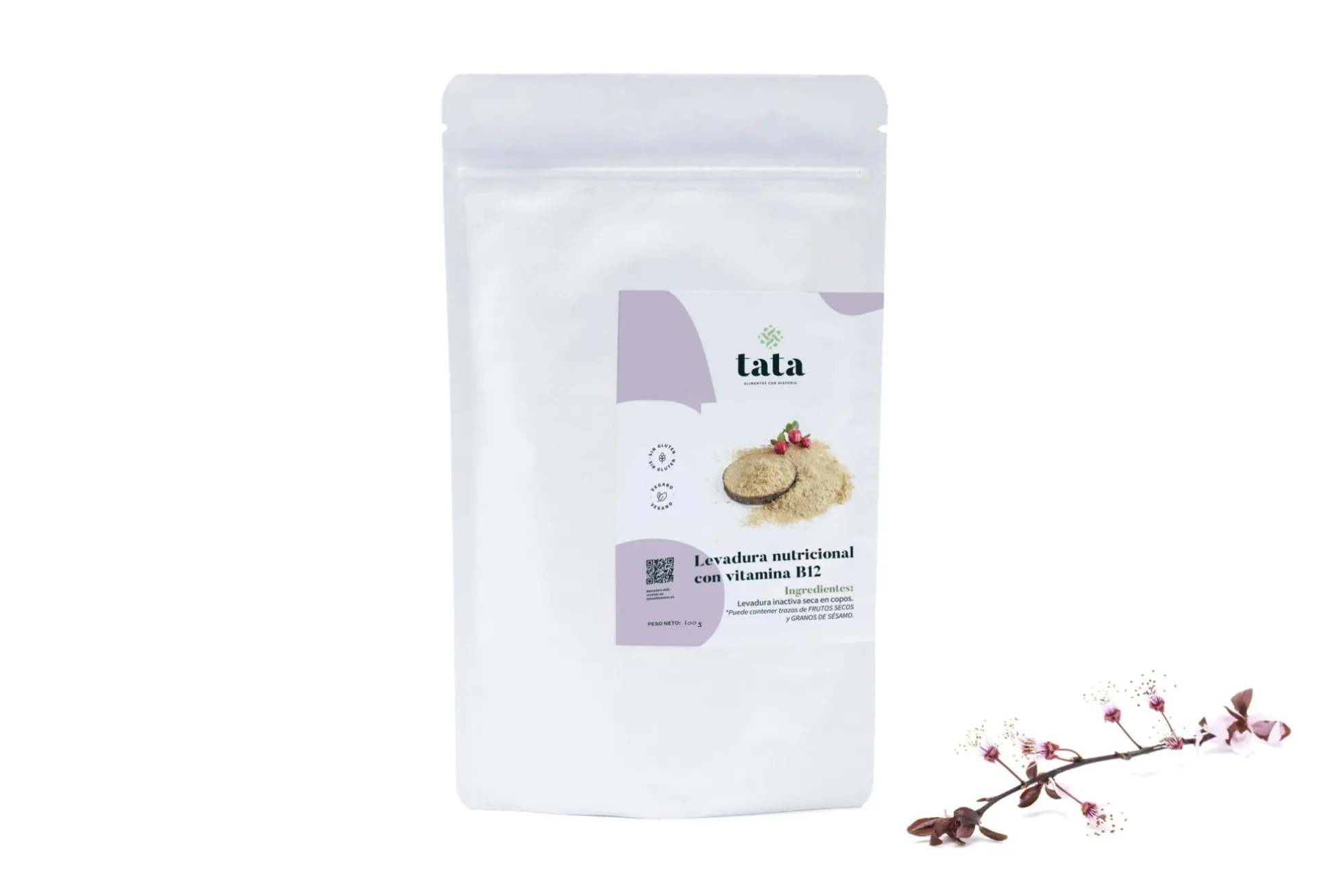Levadura nutricional en copos con vitamina B12, sabor a queso para cocina vegana 500 g