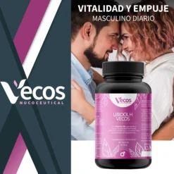 Libidol H Vecos 80 Cápsulas | Potenciador De Testosterona Y Vitalidad | Zinc + Tribulus + Ginseng