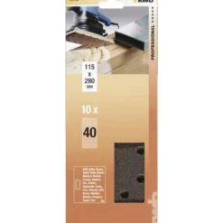 10 lijas para Lijadora Orbital 115x280 mm GR 240