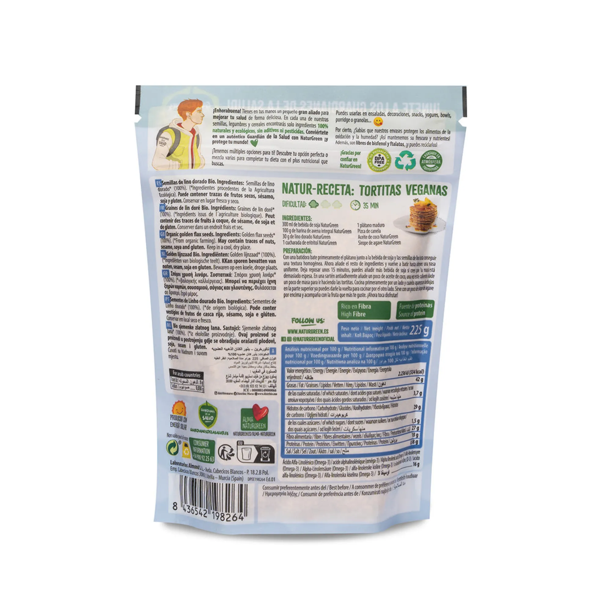 Lino Dorado Bio Naturgreen 250 g