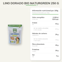 Lino Dorado Bio Naturgreen 250 g