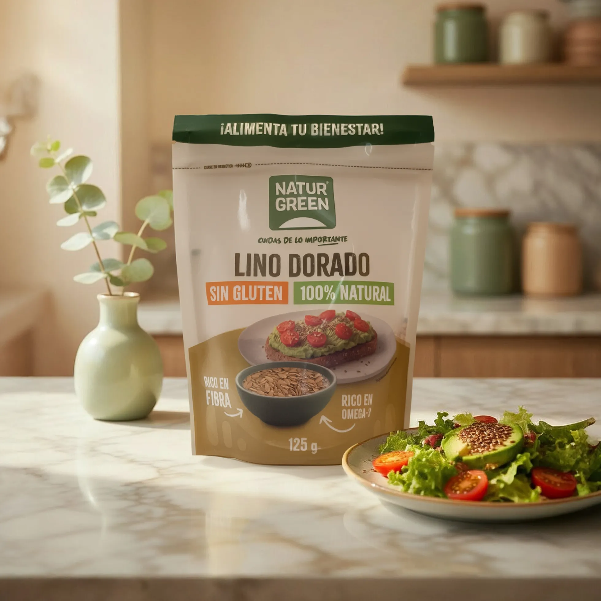 Lino dorado NaturGreen 125 g