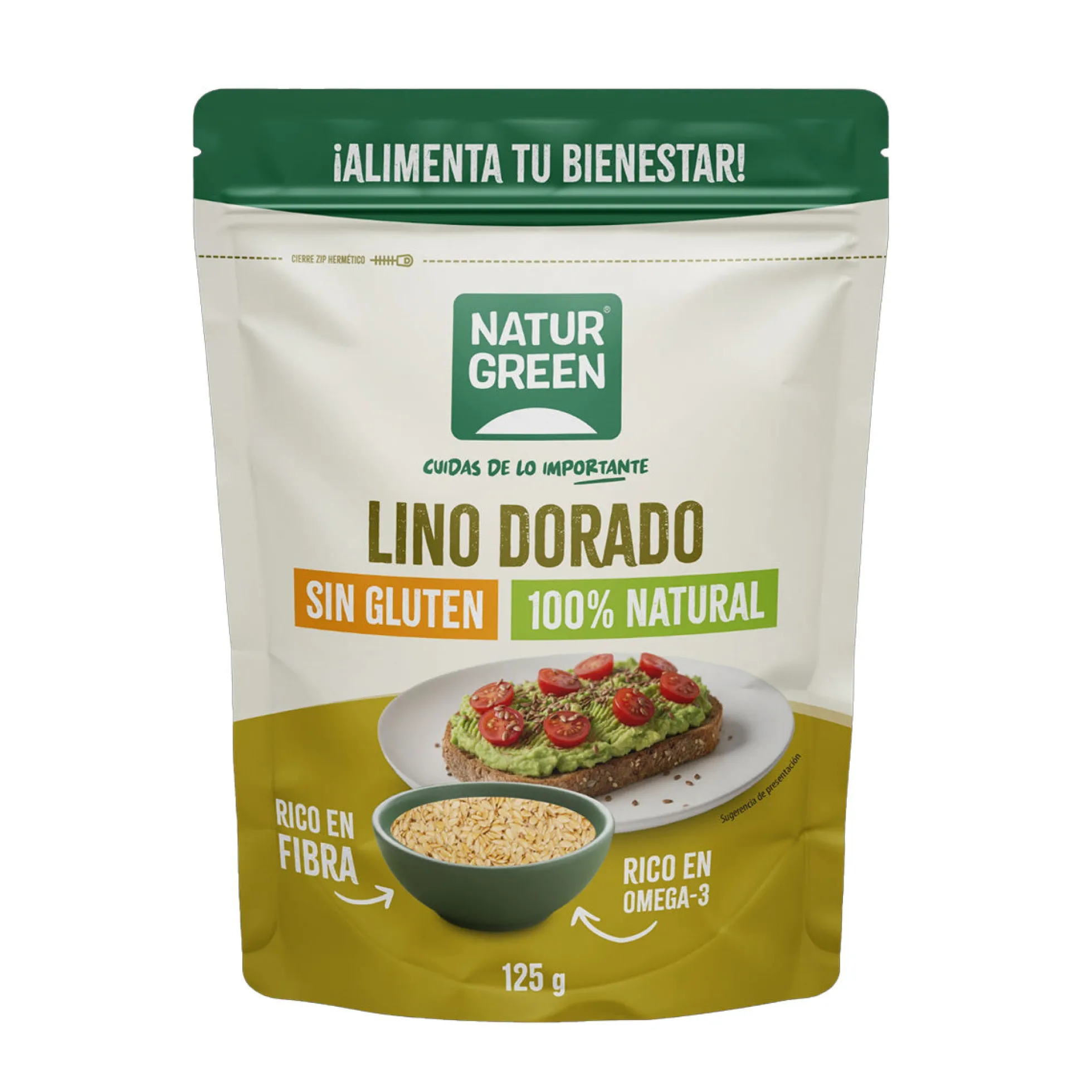 Lino dorado NaturGreen 125 g