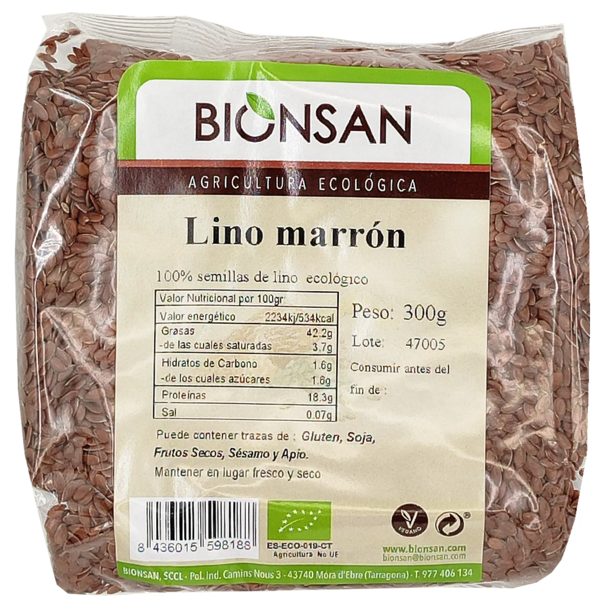 Lino Marrón Ecológico 300gr