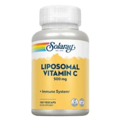 Liposomal Vitamin C 500 MGApto Para Veganos SOLARAY100 Vegcaps
