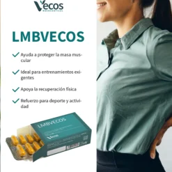 Lmb Vecos 60 Cápsulas | Dolor Lumbar Y Molestias Nerviosas | Con Ácido R-lipoico, Harpagofito Y Cúrcuma