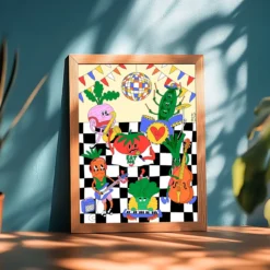 Lámina Decorativa A4 – Eat Me, Ilustración de Juani Bengali - Nature Vibes