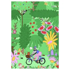 Lámina Decorativa A4 – Hi, Ilustración de Juani Bengali - Nature Vibes