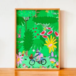 Lámina Decorativa 30x40 cm – Hi, Ilustración de Juani Bengali - Nature Vibes