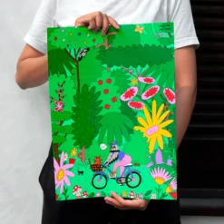 Lámina Decorativa 30x40 cm – Hi, Ilustración de Juani Bengali - Nature Vibes