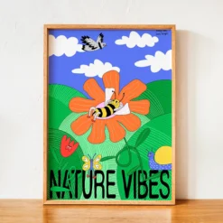 Lámina Decorativa 30x40 cm – Ilustración de Juani Bengali - Nature Vibes