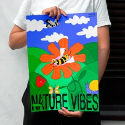 Lámina Decorativa 30x40 cm – Ilustración de Juani Bengali - Nature Vibes