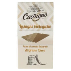 Láminas para Lasaña de Trigo Integral ECO Castagno 500g