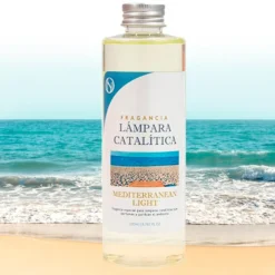 Lámpara Catalítica Fucsia Mate + Fragancia Mediterranean Light 500 Ml - Elimina Malos Olores, Impurezas Y Perfuma