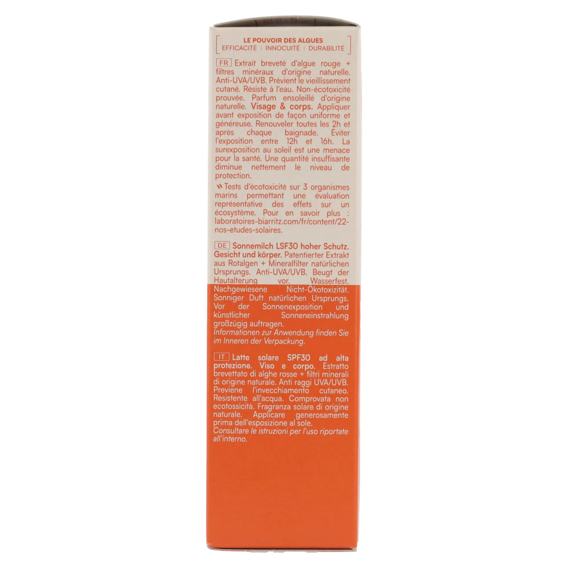Loción Solar Corporal SPF 30 Alga Maris 100 ml