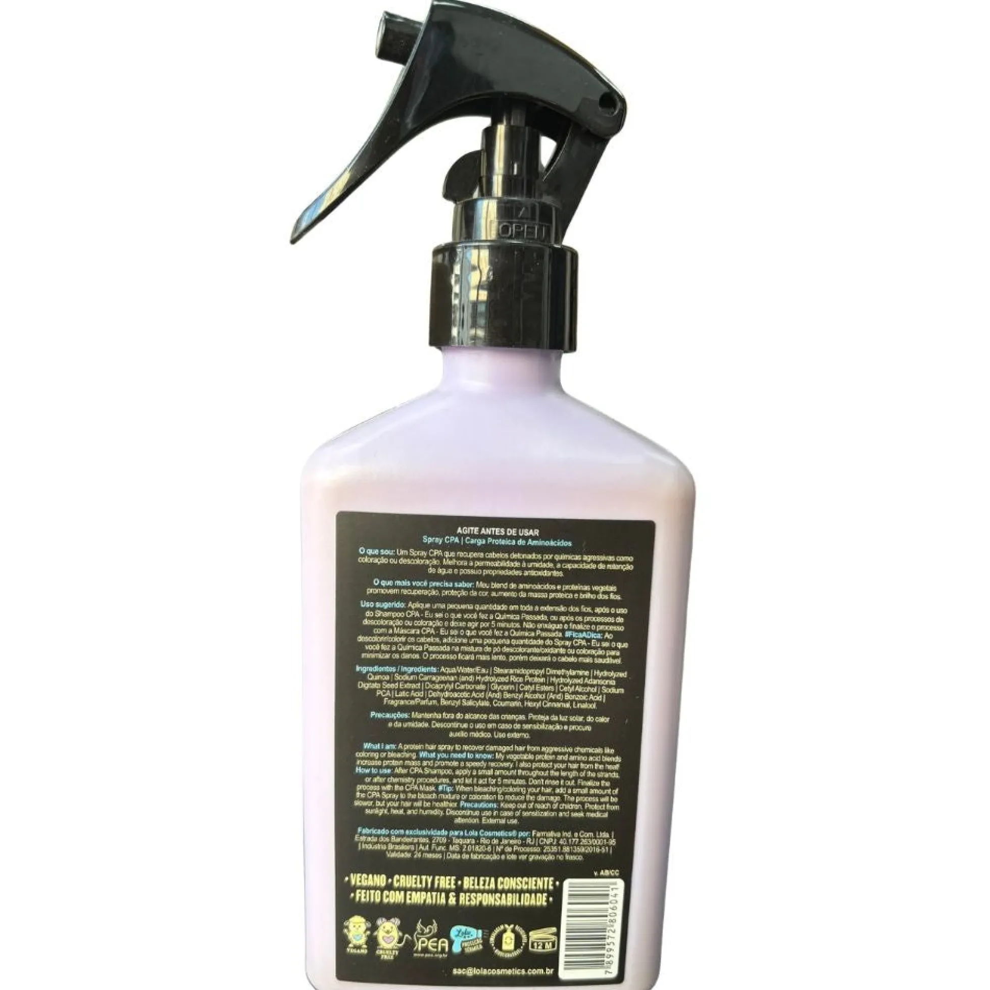 Lola Cosmetics Eu Sei O Que Você Fez Na Química Passada Spray Cpa 250ml
