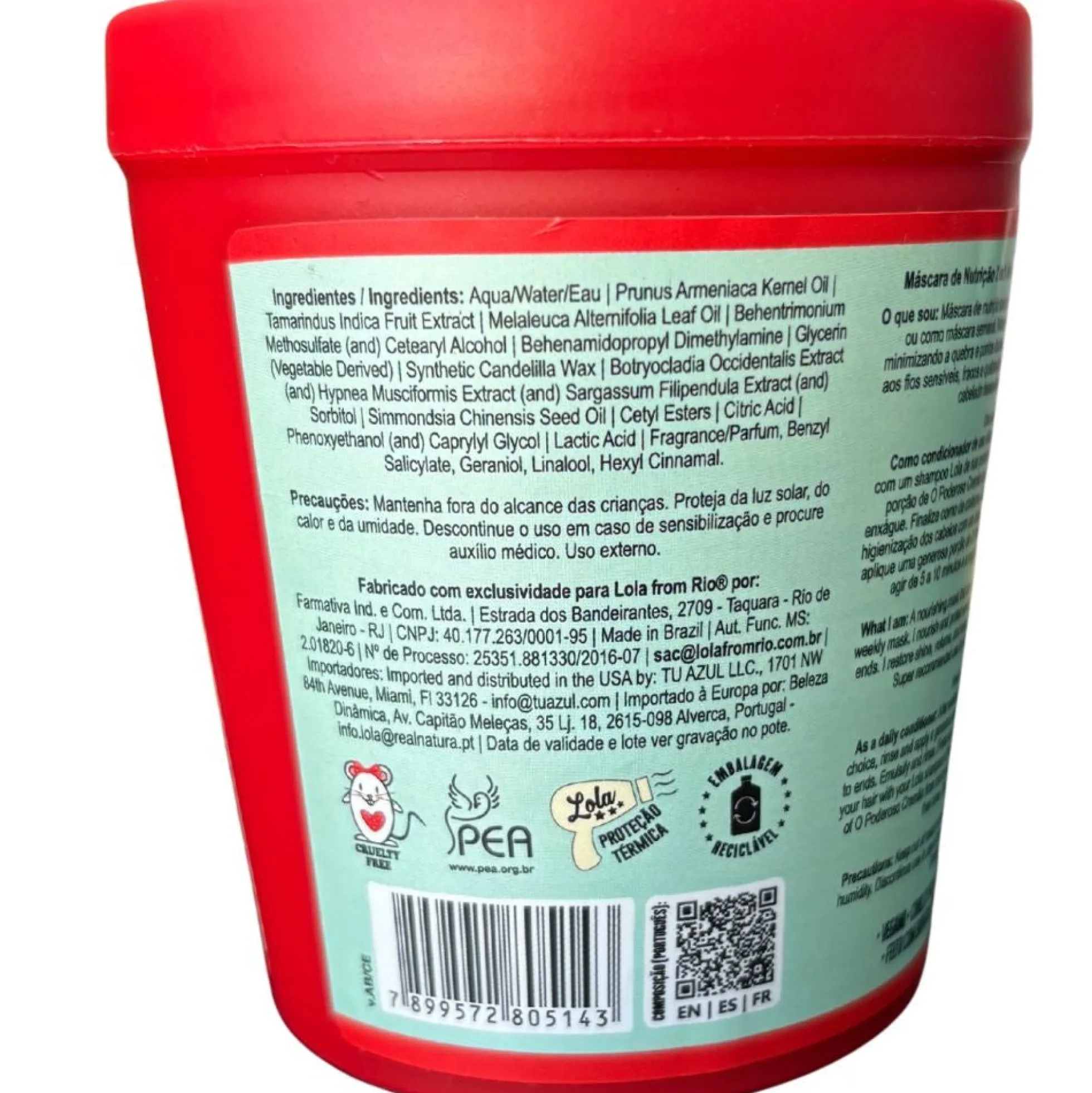 Lola Cosmetics O Poderoso Cremão Máscara 230g