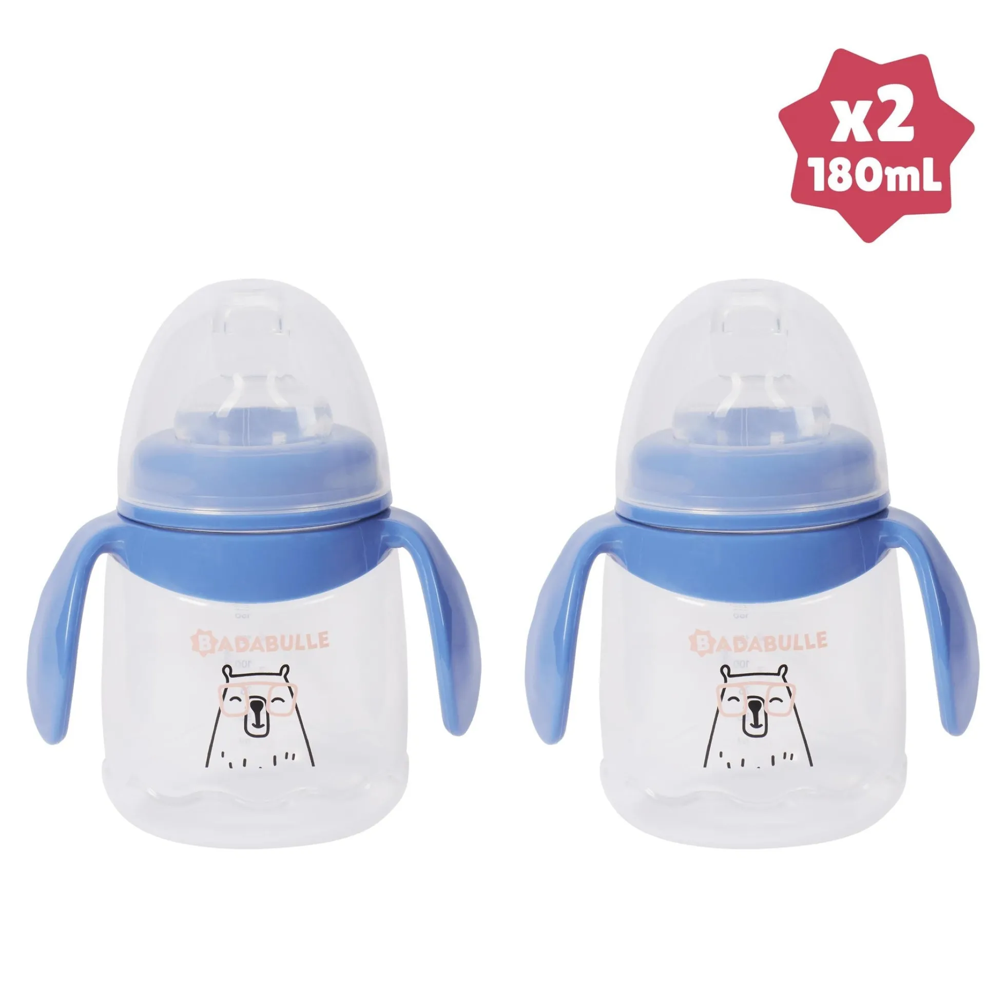 Lote de 2 tazas Antifugas Badabulle