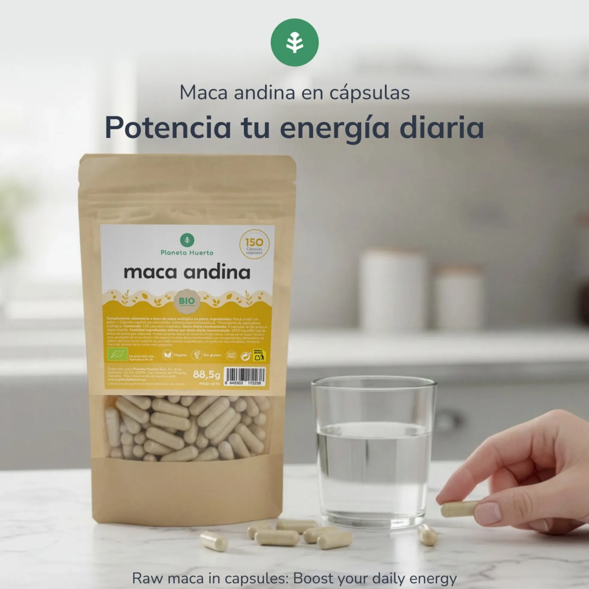 Maca BIO Planeta Huerto 150 Cápsulas