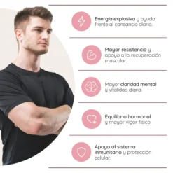Maca + Ginseng 60 días Vitalidad N2 Natural Nutrition 120 cápsulas