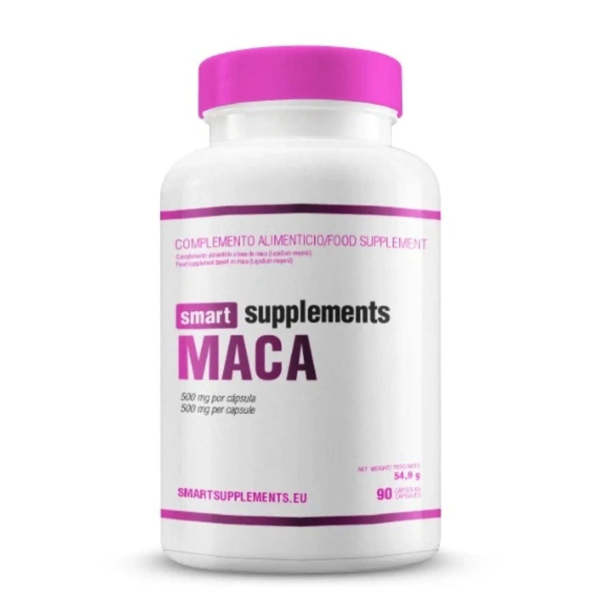 Maca 500mg - 90 Cápsulas - Vigorizantes - Smart Supplements