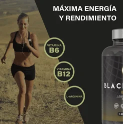 Maca Negra Andina Peruana Con L Arginina, 120 Capsulas, Para Máxima Energía Y Rendimiento Con Vitaminas B6/b12