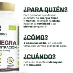 Maca Negra Bio, Alta Concentración | 120 Cápsulas