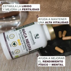 Maca Negra Bio, Alta Concentración | 120 Cápsulas