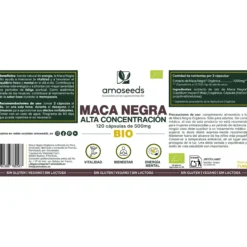 Maca Negra Bio, Alta Concentración | 120 Cápsulas