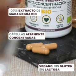 Maca Negra Bio, Alta Concentración | 120 Cápsulas