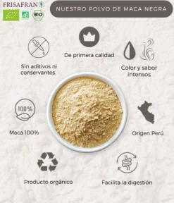 Maca Negra En Polvo Ecológica | Calidad | Frisafran 200 G