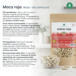 Maca Roja BIO Planeta Huerto 150 cápsulas