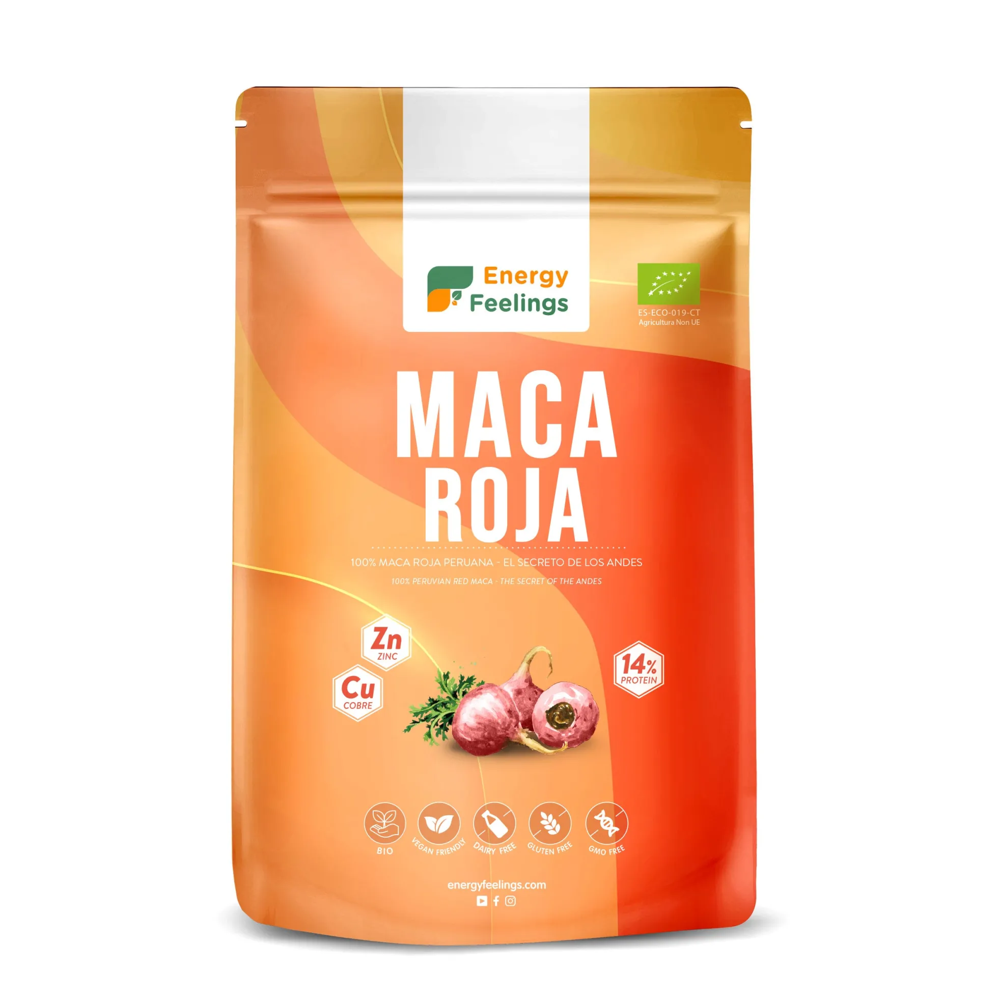 Maca Roja Eco en polvo Energy Feelings 500 g