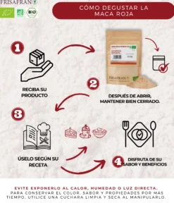 Maca Roja En Polvo Ecológica | Calidad | Frisafran 200 G