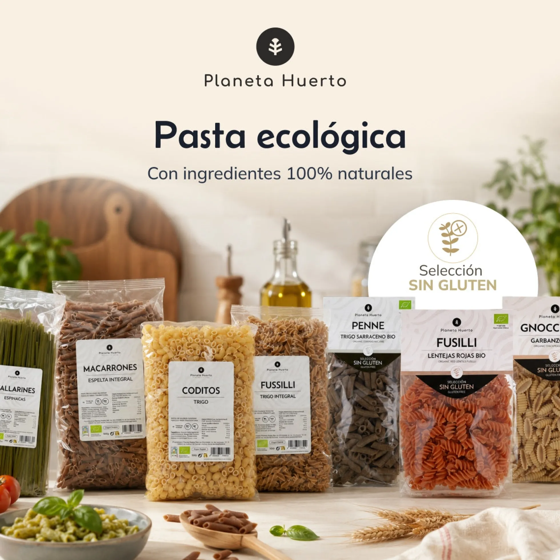 Macarrones de espelta integral ECO Planeta Huerto 5 Kg