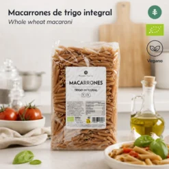Macarrones de trigo integral ECO Planeta Huerto 500 g